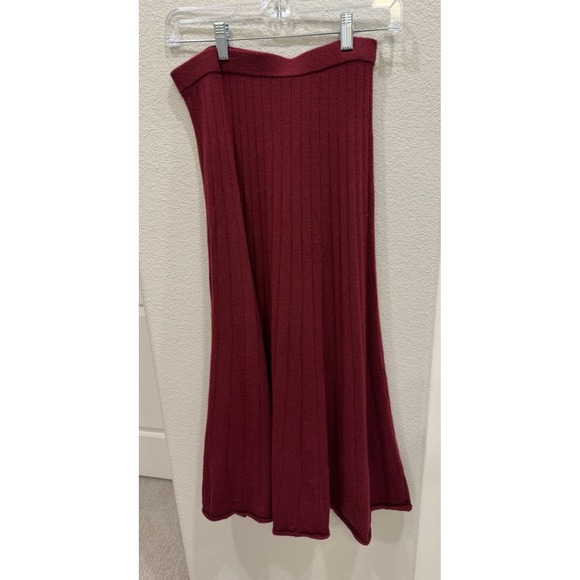 Banana Republic Dresses & Skirts - Banana Republic Dk Red Pleated Merino Wool Maxi Skirt XS Preppy Fall